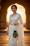 Bottle Green Bridal Potli Bag