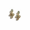 Natural Fluorite Sage Green Statement Earrings