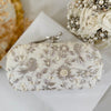 clutch with floral patterns