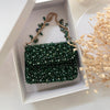 Emerald Green Mini Crystal Clutch