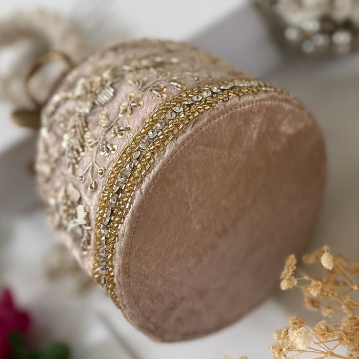 Dusty Pink Bridal Potli Bag
