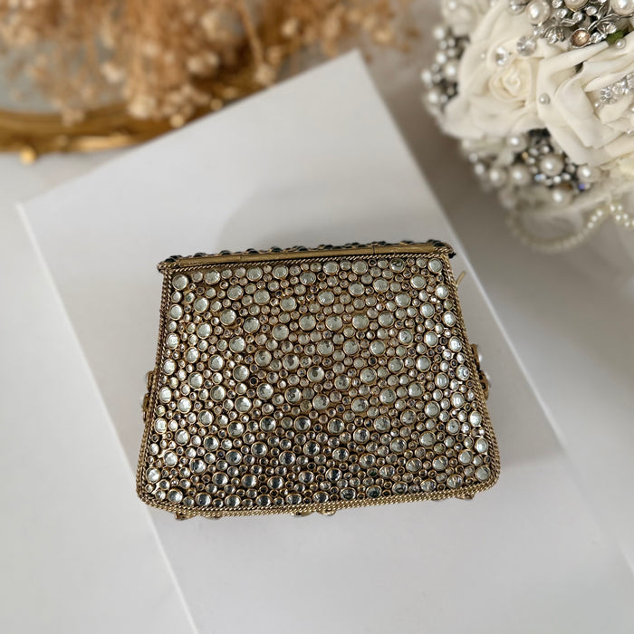 Blue Onyx Natural Gemstone Mini Clutch