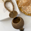 Black and Gold Statement Bag | Crystal Embellished Bracelet Bag