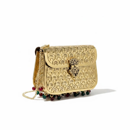 Mini Gold Brass Clutch