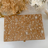 Gold Zardozi Work Trousseau Box - Bridal Keepsake Box
