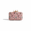 Dusty Pink Floral Motif Hand-Embroidered Clutch