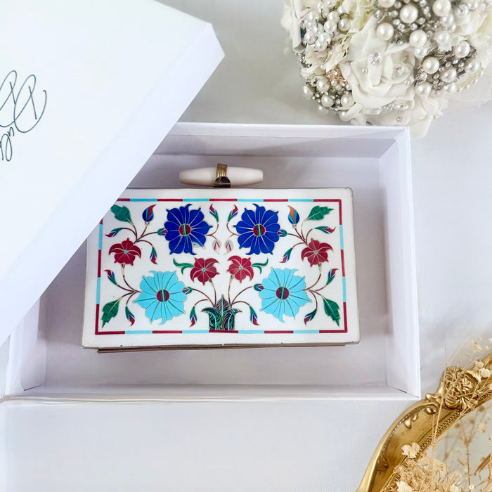 Sangemarmar Clutch | Multi-color Gemstone Evening Bag