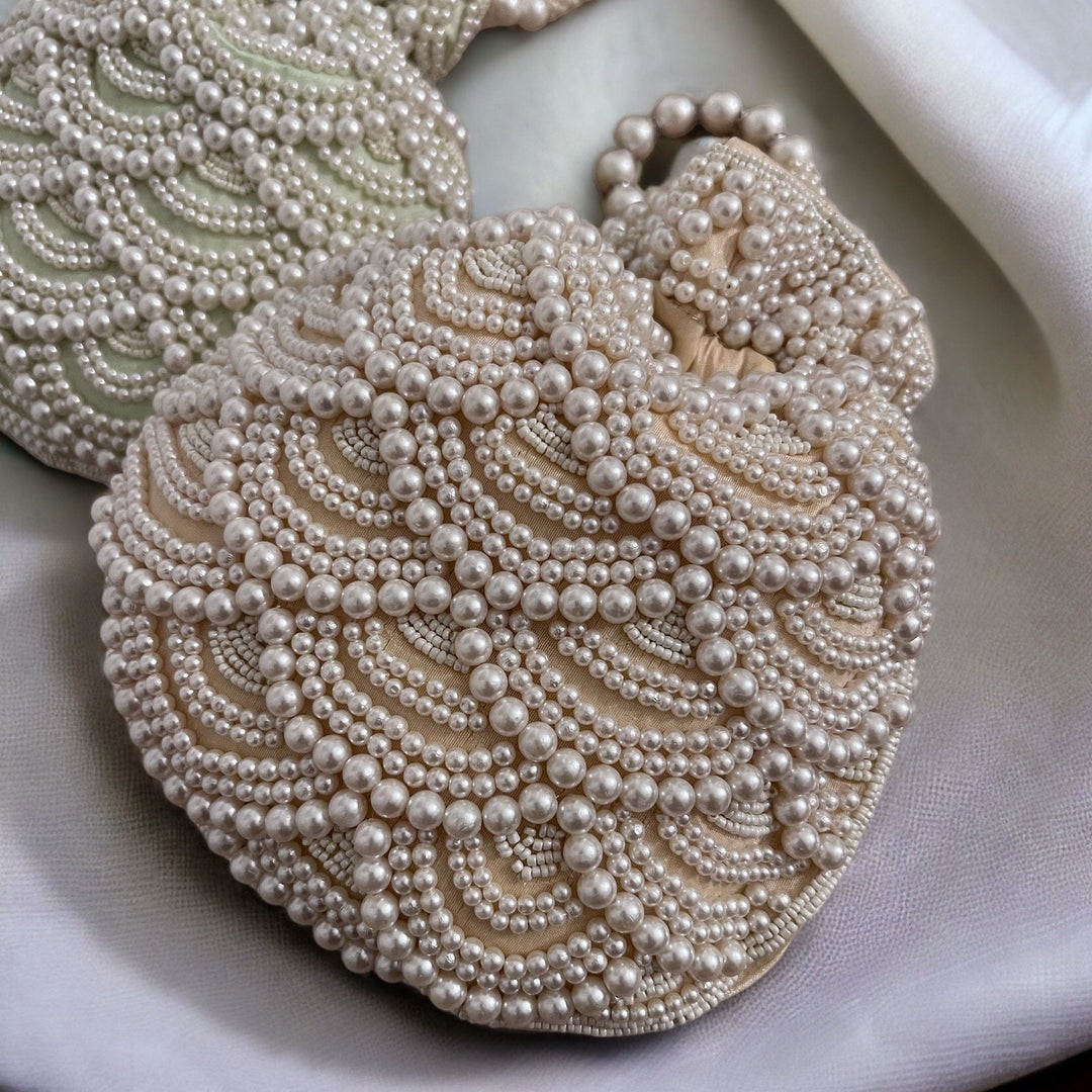 Handmade Beaded Bridal Potli Bag | Indian Pakistani Clutch