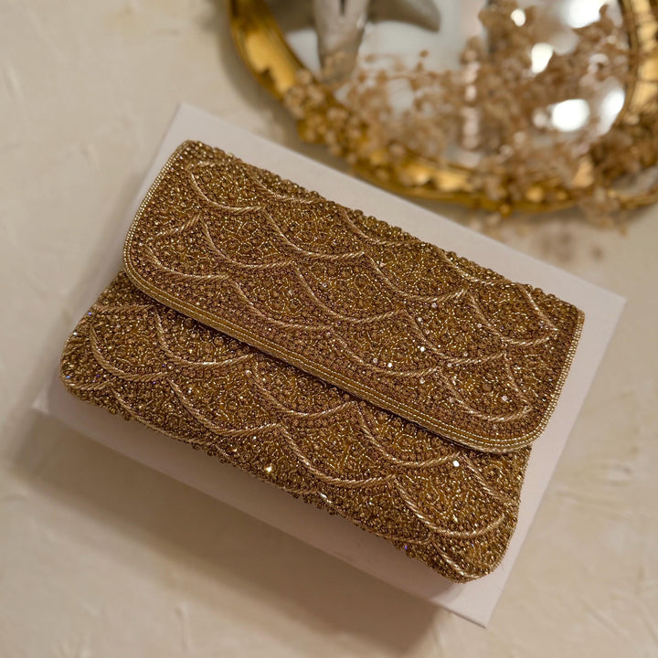 Handmade Crystal Bridal Clutch: Beaded Wedding Purse