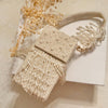 Ivory Beaded Mobile Clutch
