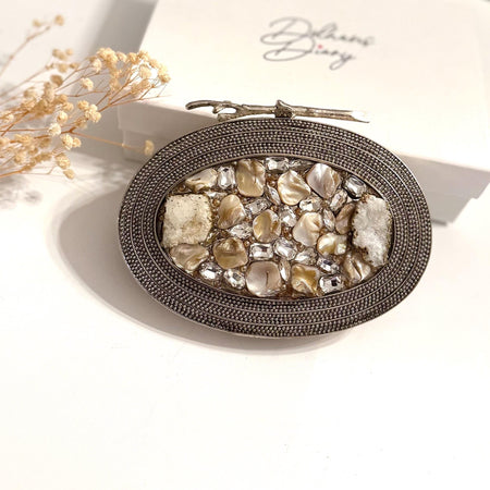 Crystal & Mother of Pearl Evening Bag