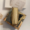 Green Kundan Mini Metal Statement Bag