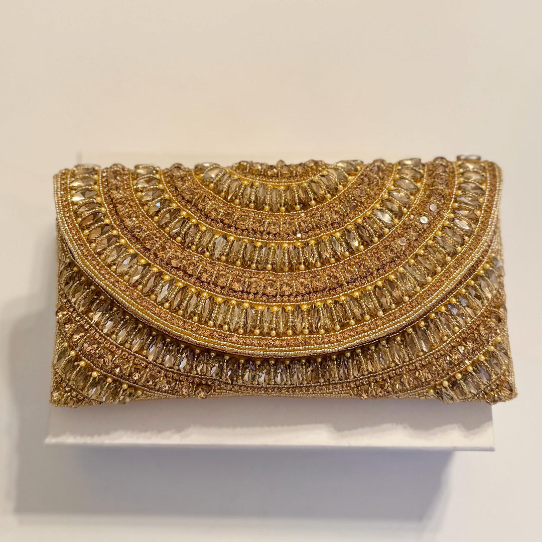 Handmade Crystal Bridal Clutch: Wedding Day Evening Bag