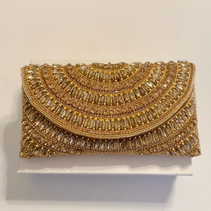 Handmade Crystal Bridal Clutch: Wedding Day Evening Bag