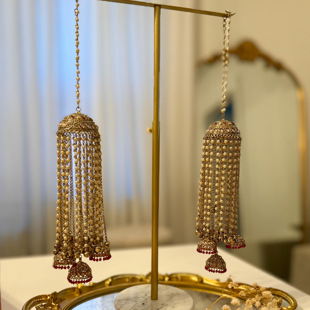 Champagne Bridal Kalira Set: Indian Wedding Jewelry