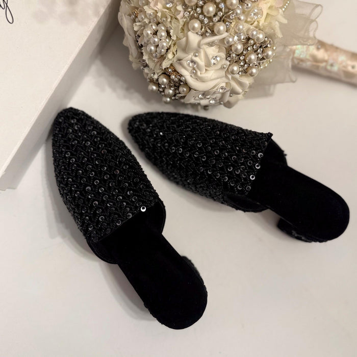 Black Mules | Punjabi Jutti | Bridal Shoes