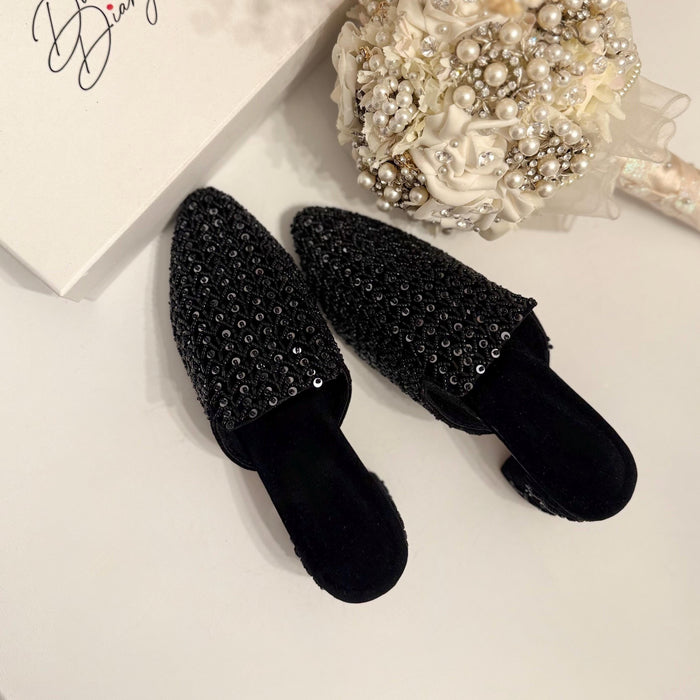 Black Mules | Punjabi Jutti | Bridal Shoes