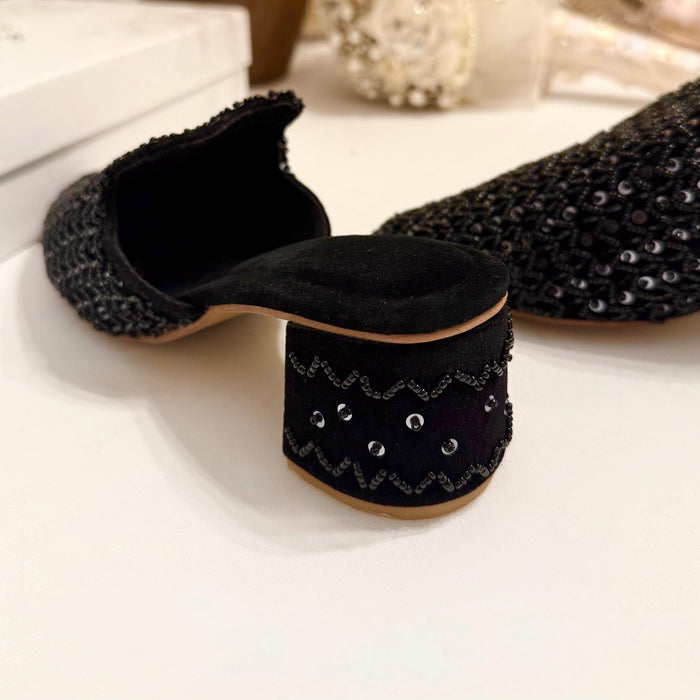 Black Mules | Punjabi Jutti | Bridal Shoes