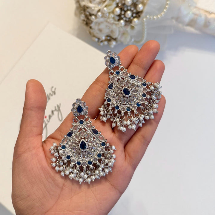 Multicolor Polki Earrings| Mint/ Silver/ Fuchsia / Hot Pink / Peach / Green/ Blue  Earrings