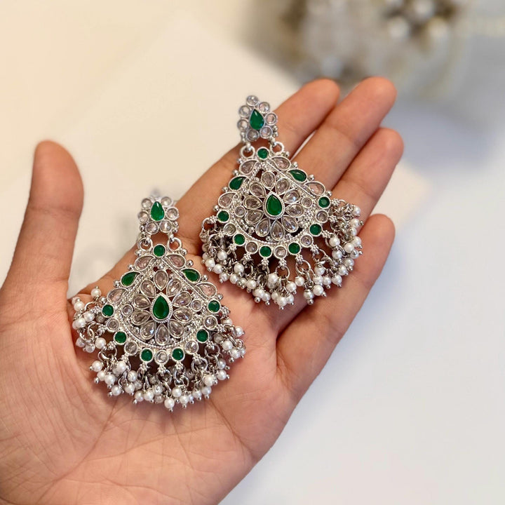 Multicolor Polki Earrings| Mint/ Silver/ Fuchsia / Hot Pink / Peach / Green/ Blue  Earrings