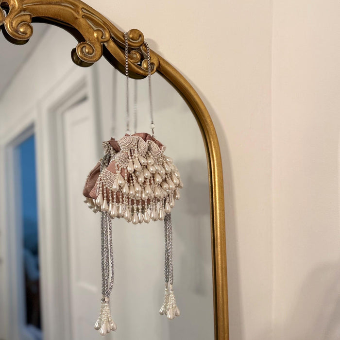 Pearl Beaded Bridal Potli Bag