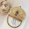 Heart shape brass clutch