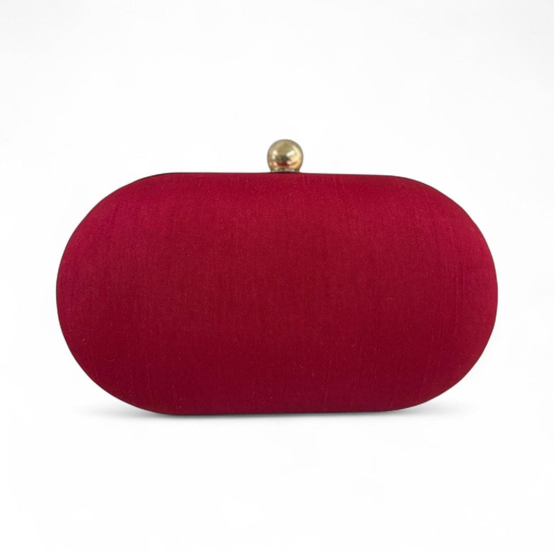 Handmade Red Zardozi Clutch: Bridal Clutch for Indian Wedding